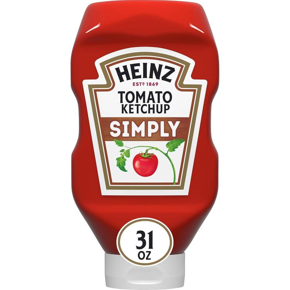 image:imageHeinz Simply Tomato Ketchup with No Artificial Sweeteners 31 oz BottleSimply