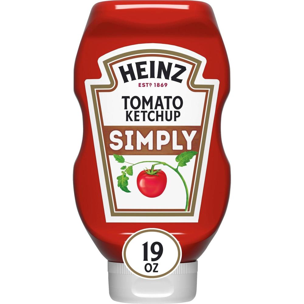 image:imageHeinz Simply Tomato Ketchup with No Artificial Sweeteners 31 oz BottleSimply Tomato Ketchup