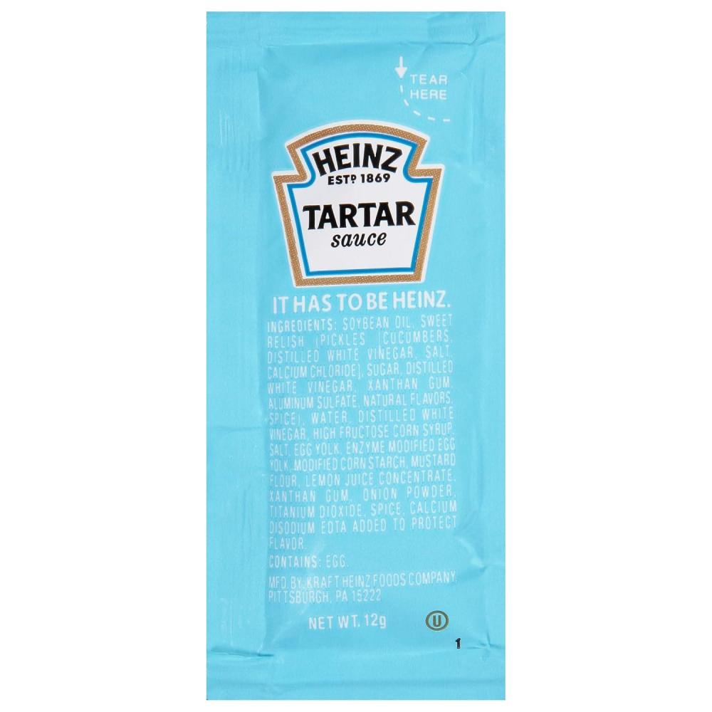 image:imageHeinz Tartar Sauce Single Serve Packet 04 oz Packets Pack of 200Tartar