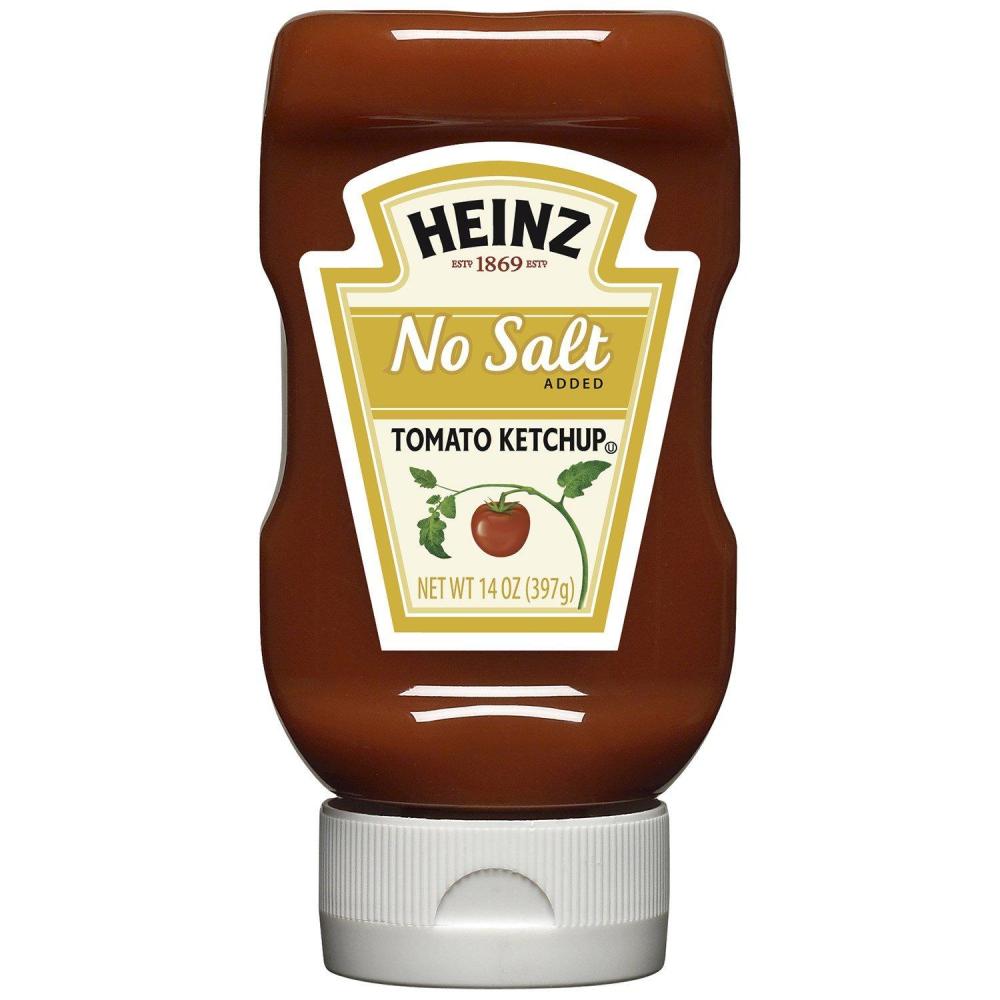 image:imageHeinz Tomato Ketchup with No Salt Added 14 oz Bottleketchup