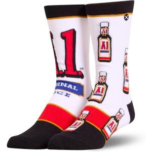 image:imageCool Socks  Condiment Novelty Crew Socks for Men amp Women  Fun FoodThemed Gift Colorful Everyday Crew Sock CollectionA1 Sauce Split