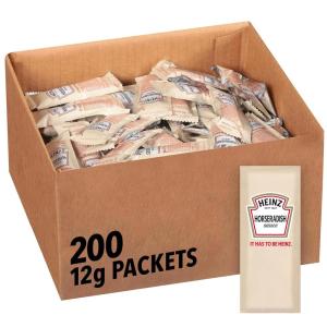 image:imageHeinz Horseradish Sauce Single Serve Packet 04 oz Packets Pack of 200Horseradish