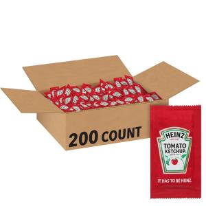 image:imageHeinz Ketchup Single Serve Packets 9g Packets Pack of 100003 Ounce Pack of 200