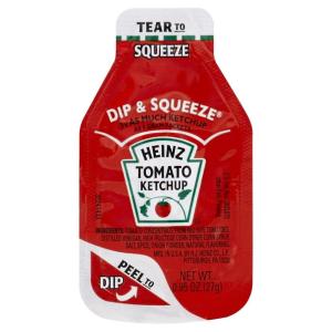 image:imageHeinz Ketchup Single Serve Packets 9g Packets Pack of 1000095 Ounce Pack of 500