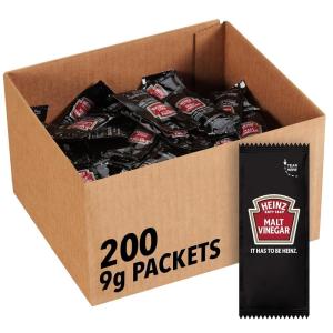 image:imageHeinz Malt Vinegar Single Serve Packet 03 oz Packets Pack of 200032 ounce Pack of 200