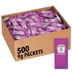 image:imageHeinz Taco Sauce Single Serve Packet 03 oz Packets Pack of 500