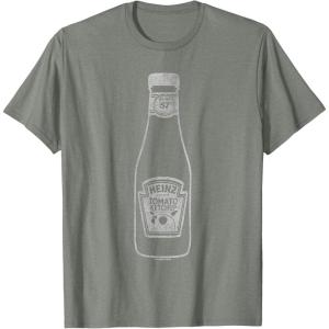 image:imageHeinz Tomato Ketchup Iconic Bottle 57 Distressed Big Poster TShirtOlive Heather
