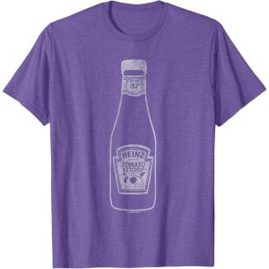 image:imageHeinz Tomato Ketchup Iconic Bottle 57 Distressed Big Poster TShirtPurple Heather