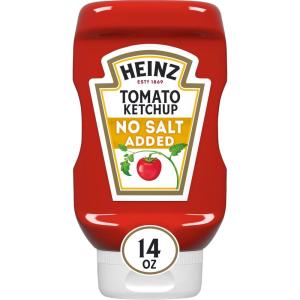 image:imageHeinz Tomato Ketchup with No Salt Added 14 oz BottleNo Salt