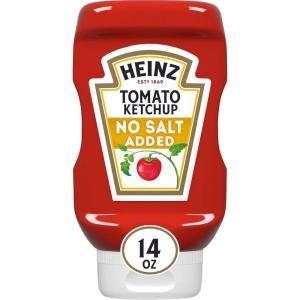 image:imageHeinz Tomato Ketchup with No Salt Added 14 oz BottleNo Salt Added