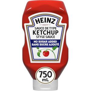 image:imageHeinz Tomato Ketchup with No Sugar Added 13 oz BottleKetchup Style