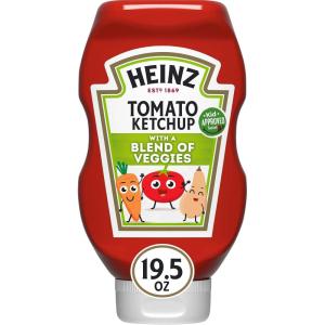image:imageHeinz Tomato Ketchup with a Blend of Veggies 195 oz Bottle