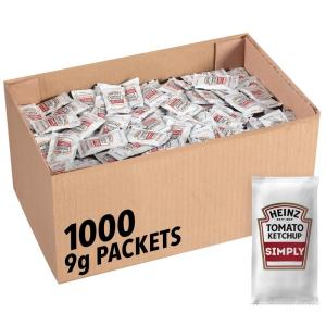 image:imageSimply Heinz Ketchup 031oz Packets Pack of 1000Ketchup