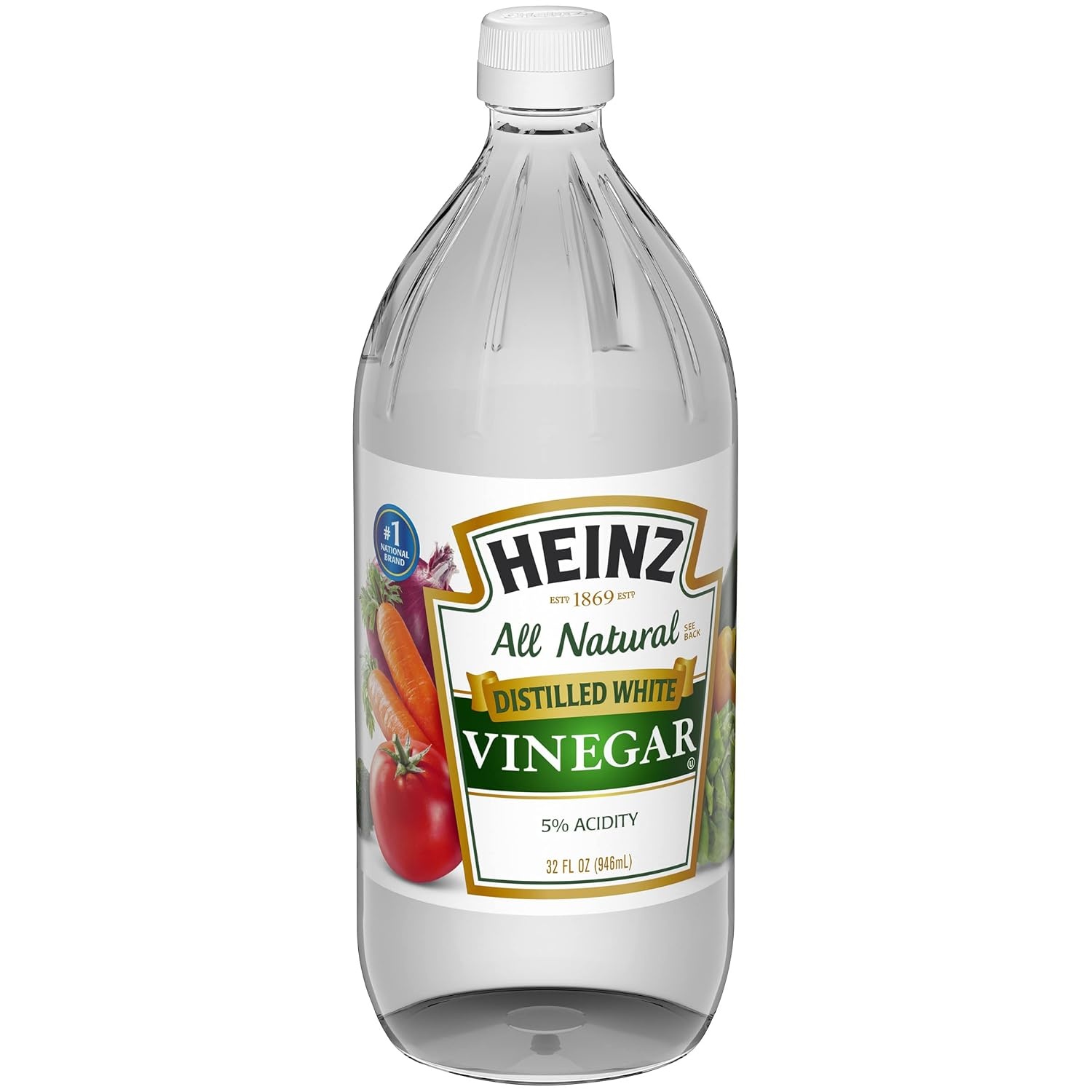 image:imageHeinz All Natural Distilled White Vinegar 5 Acidity 32 fl oz Bottle1 Count Pack of 1